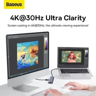 Baseus UltraJoy Series 6-Port HUB AIR - Space Grey